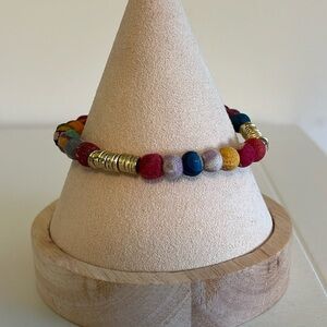 KANTHA BEAD STRETCH BRACELET